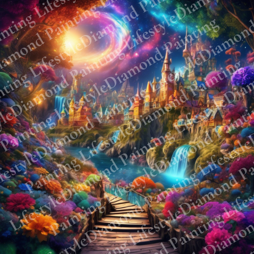 Mysteriöse Welt - Diamond Painting Komplett-Set in 70x70cm