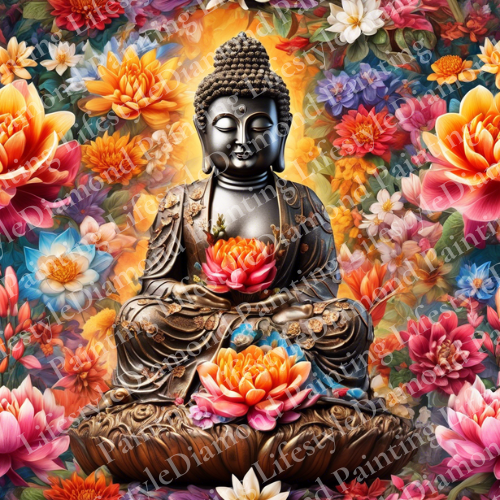 Buddha - Diamond Painting Komplett-Set in verschiedenen Größen