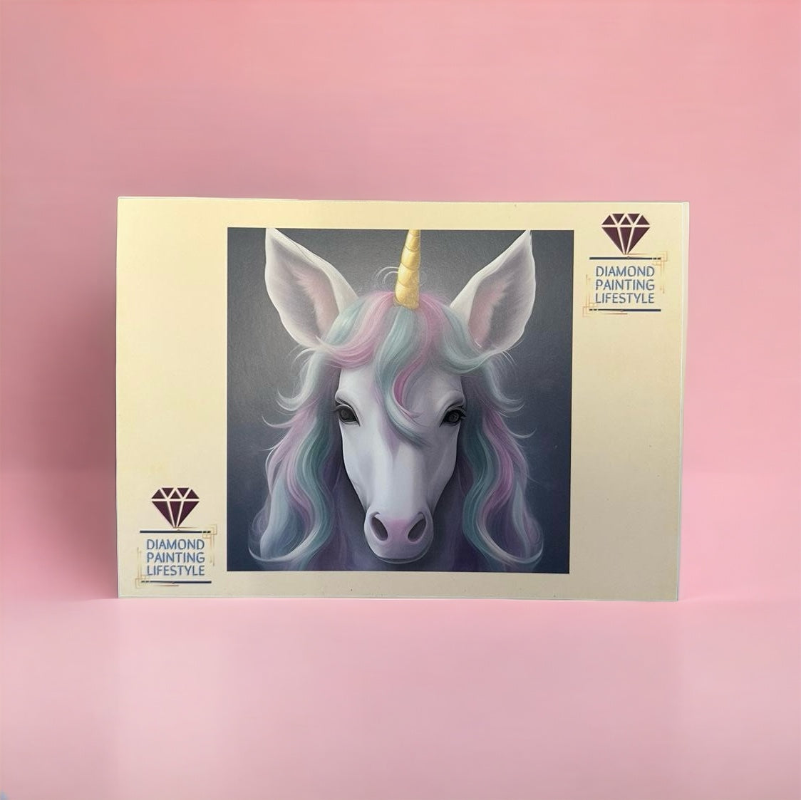 Einhorn Postkarte - für Diamond Painting Fans