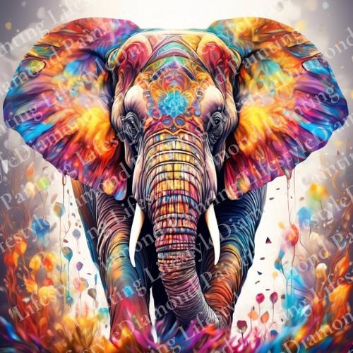 Elefant - Diamond Painting Komplett-Set in 60x60cm