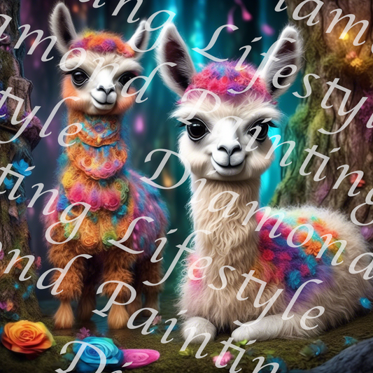 Diamond Painting Best Friends Lama Motiv von Diamond Painting Lifestyle (DPL) 