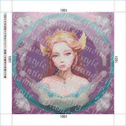 Prinzessin der Meere - Diamond Painting inkl. Rahmen (Komplett-Set)