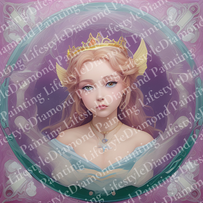 Prinzessin der Meere - Diamond Painting inkl. Rahmen (Komplett-Set)