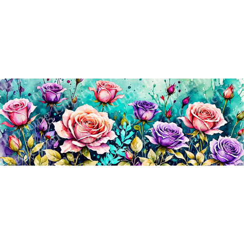 Rosen - Diamond Painting Komplett-Set in 100x35cm